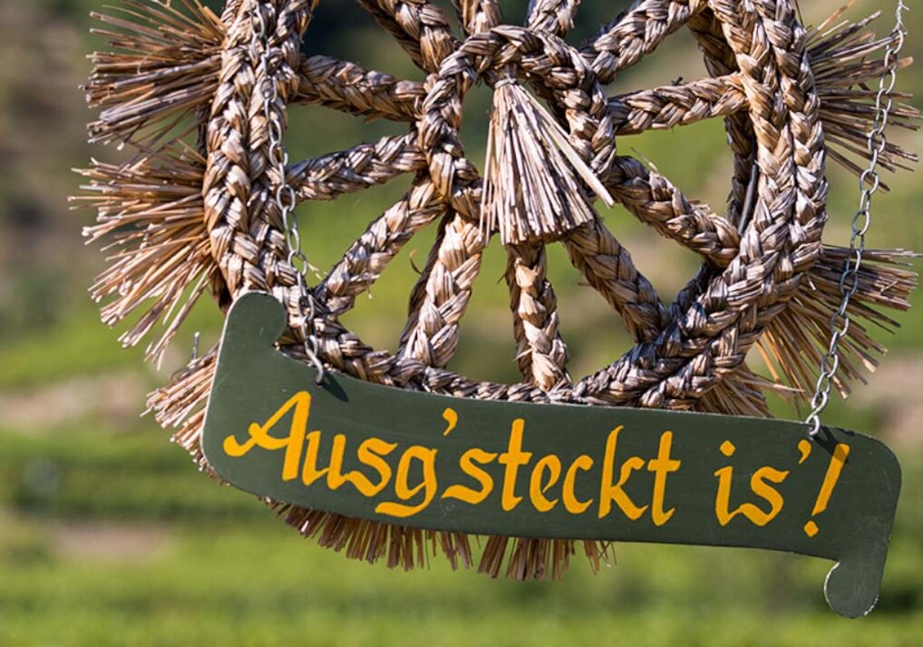 Schild Ausgsteckt is!